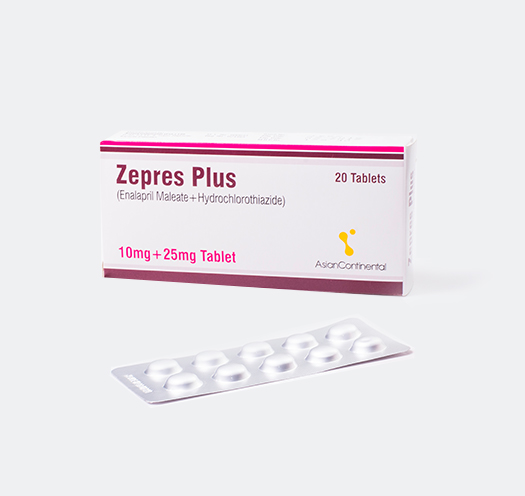 Zepres Plus (Enalapril Maleate U.S.P. + Hydrochlorothiazide B.P.)
